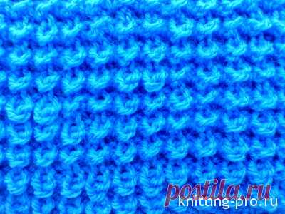 Узор "Узелки из петель с накидами" - knitting-pro.ru - От азов к мастерству