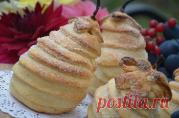 Ромовые груши в творожном тесте Ингредиенты:Груши — 5 шт.Ром — 50 мл Вода — 500 мл Творог — 200 г Масло сливочное — 100 г Мука — 200 г Разрыхлитель — 0,5 ч. л. Сахар — 150 г Бадьян — 1 звездочка Корица — 1...