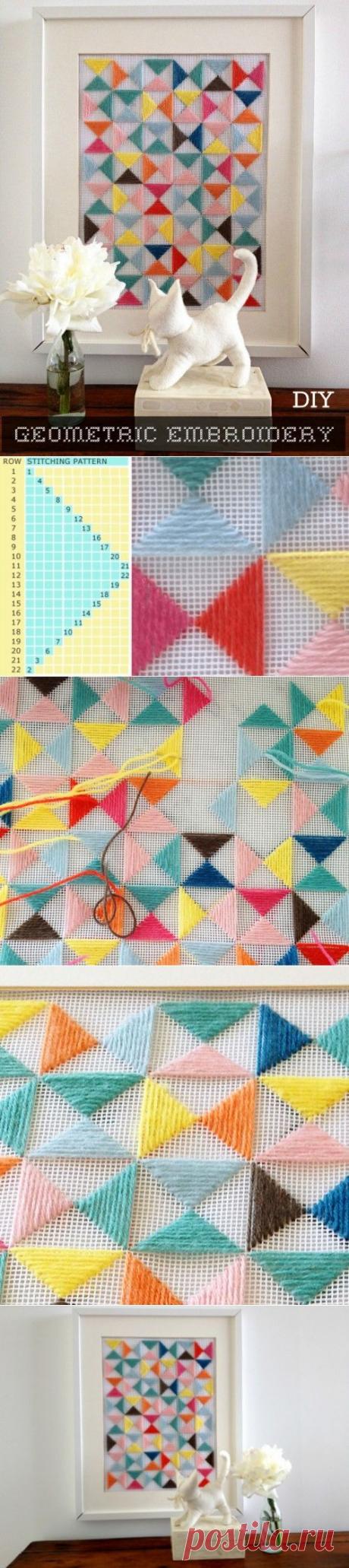 DIY Геометрическая вышивка