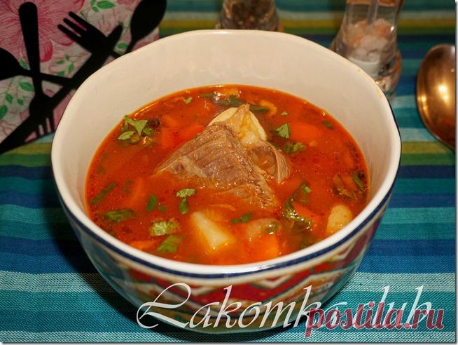 Суп с говяжьими ребрышками с копченостями - lakomka.club