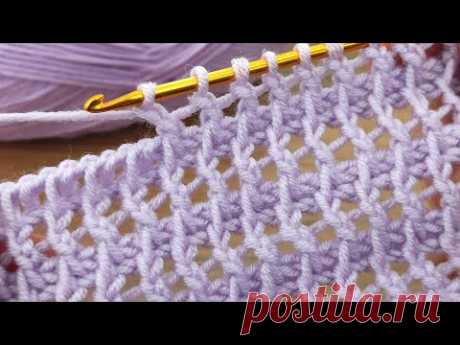 PERFECT  👌💯 Design Pattern*~Trend~ Super Easy Tunisian Crochet cottage model online narration