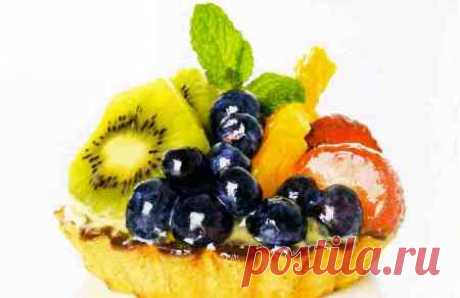 Мини пирог с фруктами и ягодами рецепт приготовления