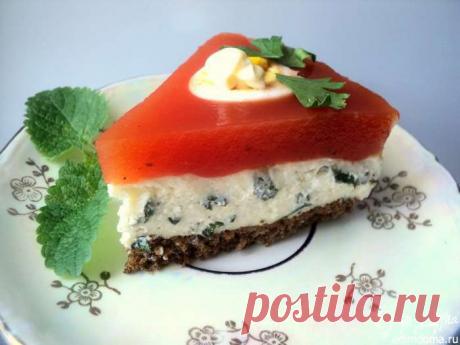 Закусочный сырно-томатный торт | Кулинарные рецепты от «Едим дома!»