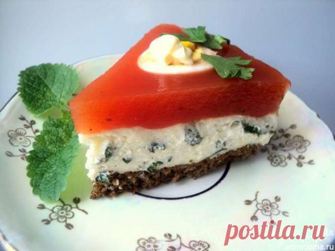 Закусочный сырно-томатный торт | Кулинарные рецепты от «Едим дома!»