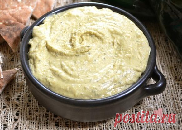 Хумус с печеным перцем поблано - Loveeat - социальная сеть кулинаров