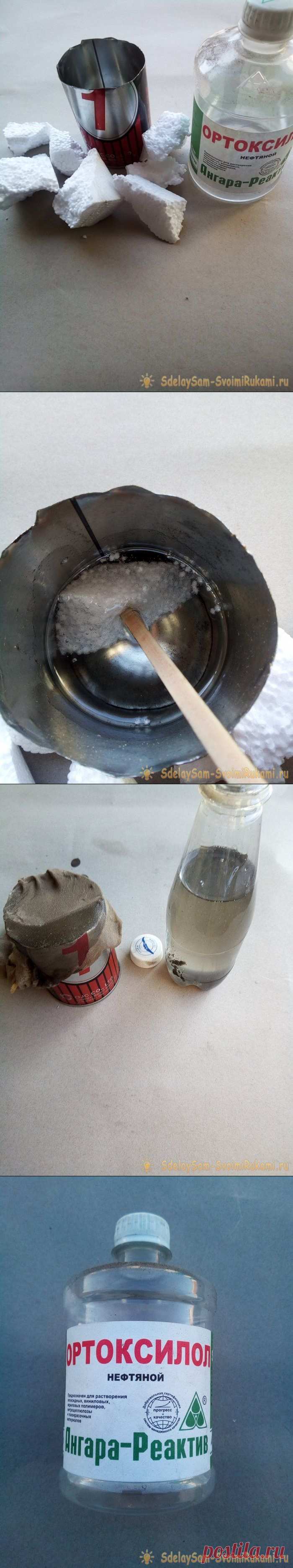 Лак из пенопласта