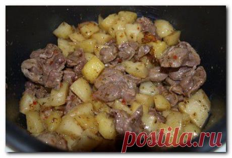 Желудки куриные в мультиварке | Мультиварик.Ру