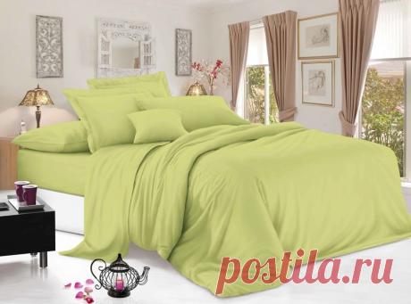 Коттон Сатин Салатовый Ширина 245 см