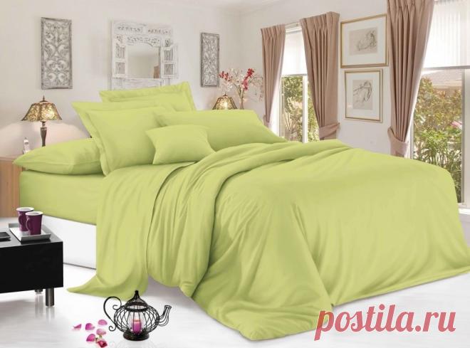 Коттон Сатин Салатовый Ширина 245 см