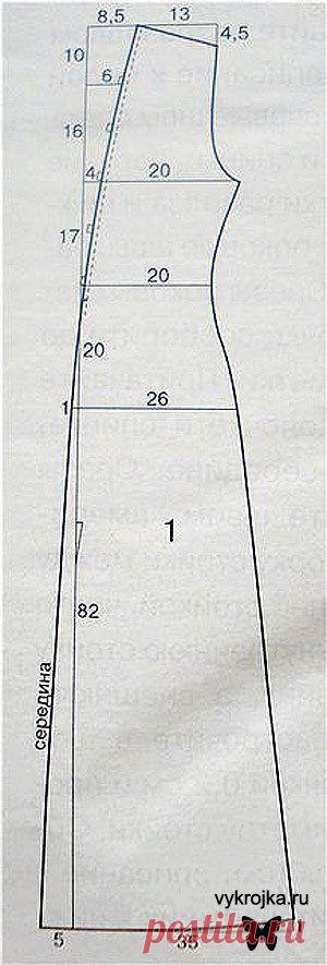 Выкройка платья из трикотажа