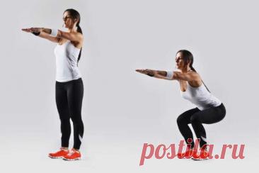 Домашний комплекс из 5 лучших упражнений для ног и ягодиц — Journal women❜s