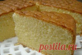 Бисквит на кефире / Тесто / TVCook: пошаговые рецепты c фото