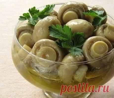 Маринованные шампиньоны за 5 минут