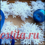 Готовимся к Новому году - вяжем прекрасные снежинки крючком!