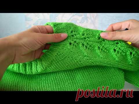 Джемпер Весенний из слонимской пряжи. Как вязала