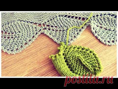 УЗОР ЛИСТЬЯ ДЛЯ БАКТУСА,ЮБКИ,ТОПА,ТУНИКИ,ПОПЕРЕЧНОГО ВЯЗАНИЯ ПОДРОБНО,ПОШАГОВО ДЛЯ НАЧИНАЮЩИХ