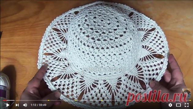 Просто, красиво и понятно. Видеоурок по вязанию шляпки