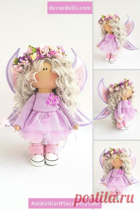 Nursery Decor Butterfly Doll Handmade Tilda Interior Doll | Etsy