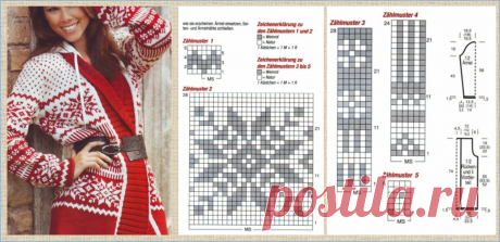 20 белых кофточек с прекрасными жаккардовыми узорами - модели плюс схемы - вязание спицами | МНЕ ИНТЕРЕСНО | Яндекс Дзен