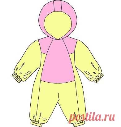 Выкройка детского зимнего комбинезона | Шкатулка