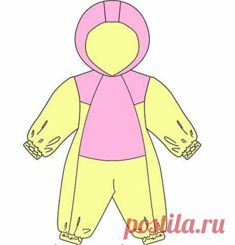 Выкройка детского зимнего комбинезона | Шкатулка