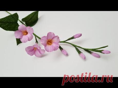 How To Make Chinese Violet Paper Flower / Paper Flower / Góc nhỏ Handmade