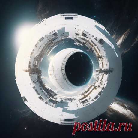 Космические фантастические технологии, идея концепт арта для художественной книги