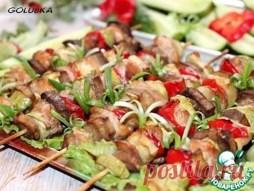 Мини-шашлычки “Рататуй с курицей” - кулинарный рецепт