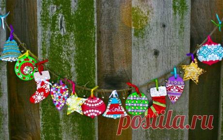 Новогодние гирлянды своими руками. Мастер-класс