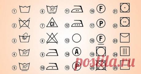 Значки на ярлыках одежды: расшифровка символов, обозначения, советы по уходу и стирке . Милая Я