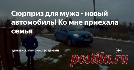 Сюрприз для мужа - новый автомобиль! Ко мне приехала семья