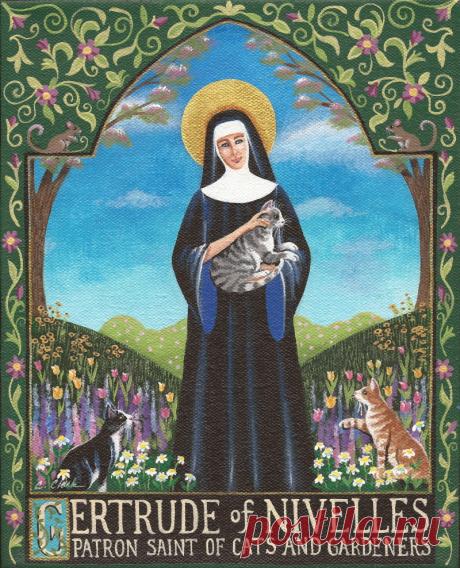 patronsaint_gertrude_cats_march17_caroleeclark.jpg (800×988)