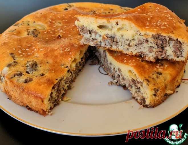 Заливной мясной пирог