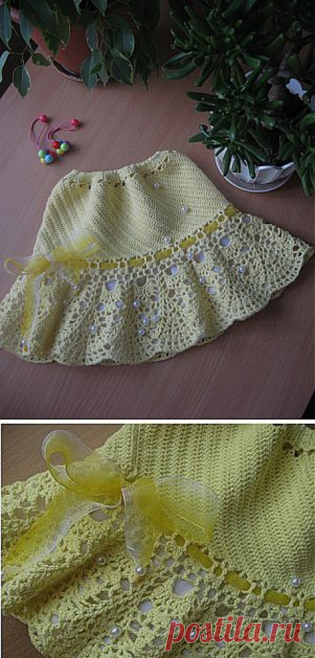 Юбочка с ажурной каймой.