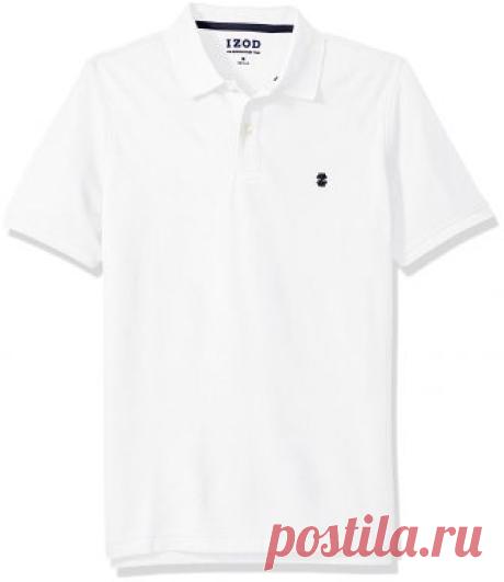 IZOD Men's Advantage Performance Solid Polo, White, Medium at Amazon Men’s Clothing store:
