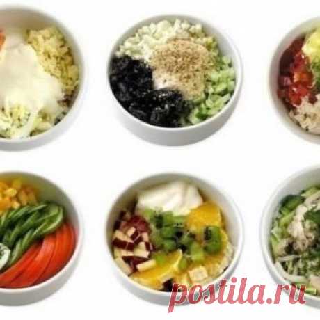 Мини - салатики (6 самых вкусных вариантов)