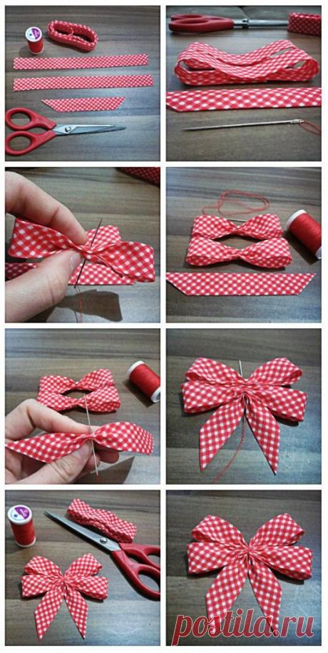 How to make a bow from ribbon: