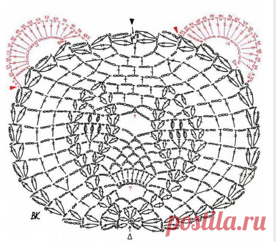 Мотив "Мишка" крючком