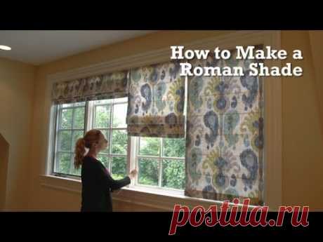 How to Make a Roman Shade Video demonstrates step-by-step how to create a traditional roman shade for your home. Roman shades are a functional and stylish wa...