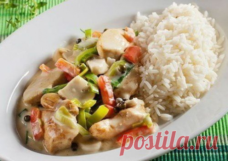 Курица с овощами и рисом - МирТесен