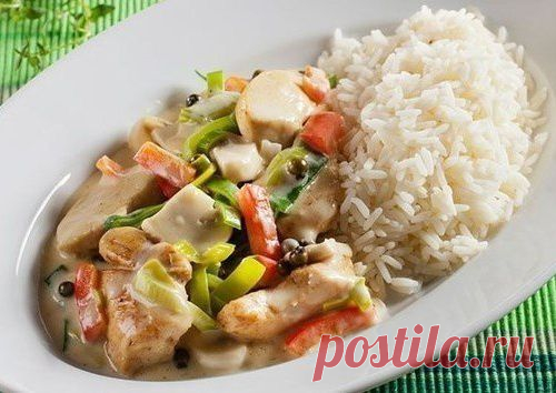 Курица с овощами и рисом - МирТесен