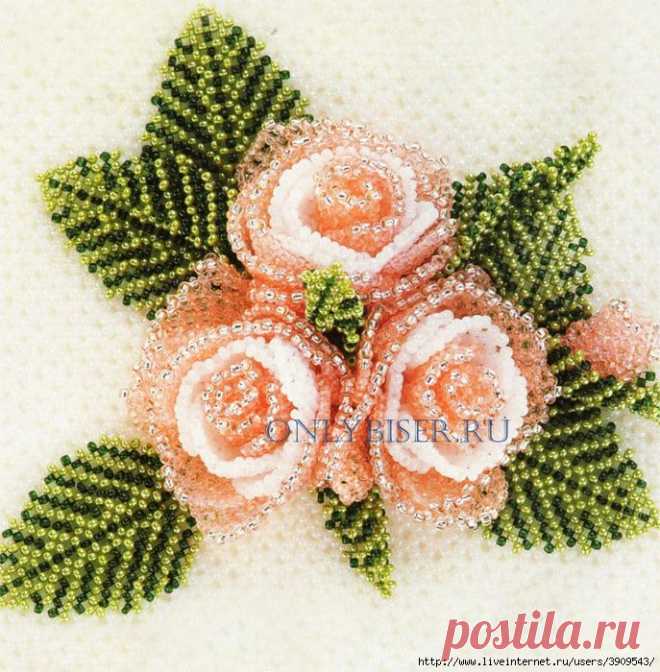 Ажурные розочки сеточкой.