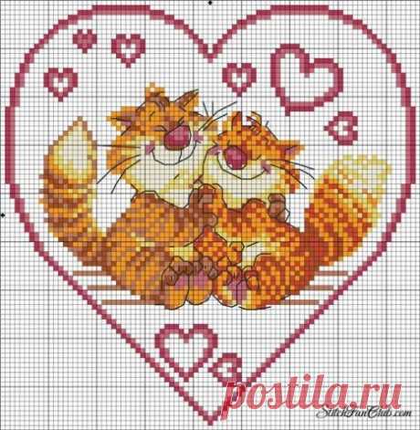 КОШКИ. ЧАСТЬ 3 / Вышивка / Схемы вышивки крестом