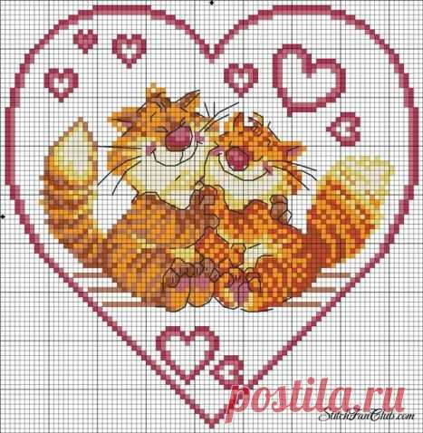 КОШКИ. ЧАСТЬ 3 / Вышивка / Схемы вышивки крестом