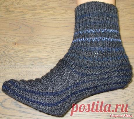 Серо-синие носки для мужа (спецзаказ от Санты) - Вязание - Страна Мам