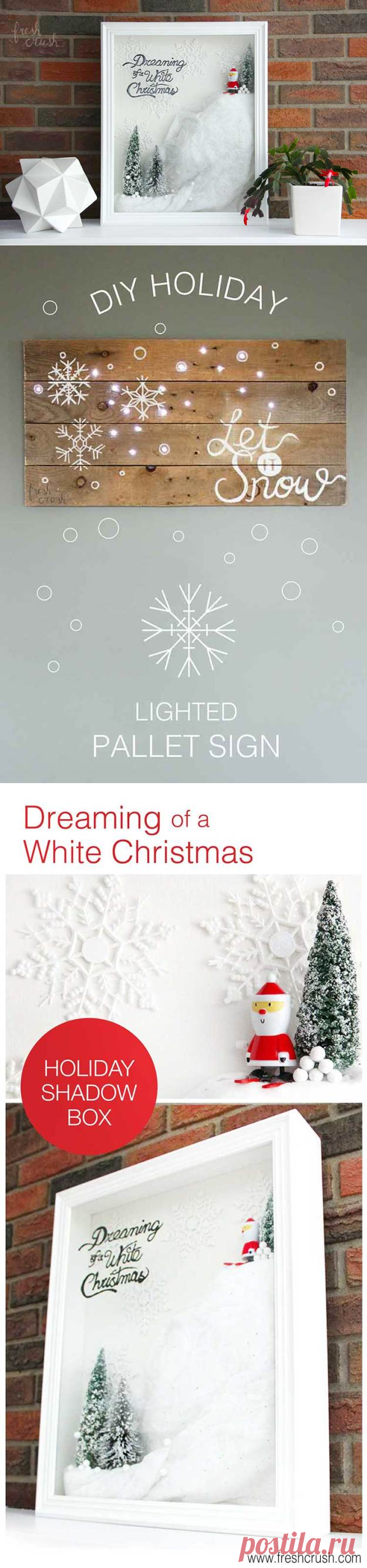 DIY Holiday Shadow Box