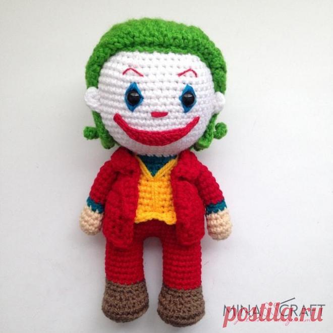 Джокер крючком. Амигуруми схемы и описания. Автор: Yazmina Castro | IRINELY.ART