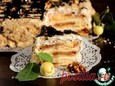 Яблочный торт с коричным кремом – кулинарный рецепт