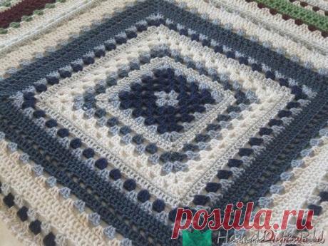 Шикарный плед бабушкины квадраты