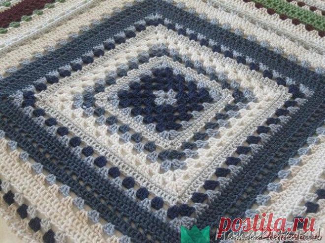 Шикарный плед бабушкины квадраты